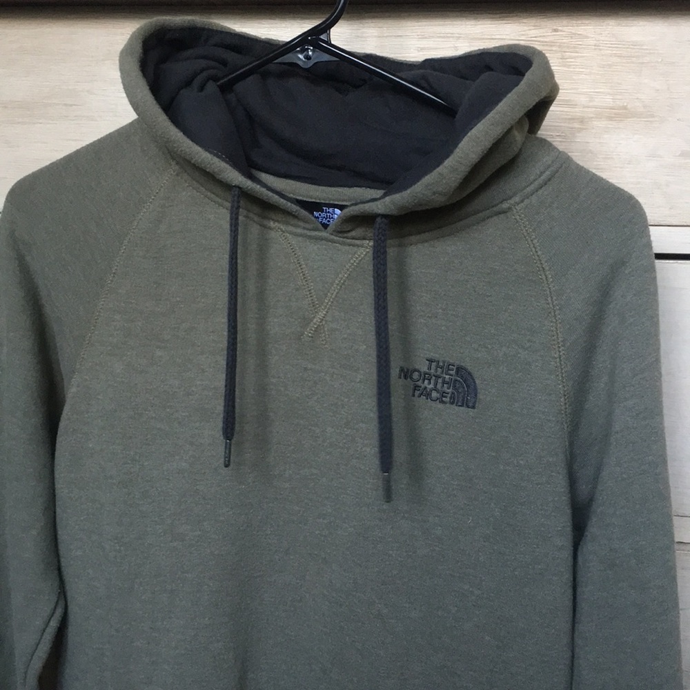 The North Face olive green hoodie